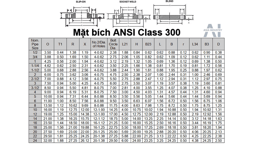 mặt bích ansi inox 304 3