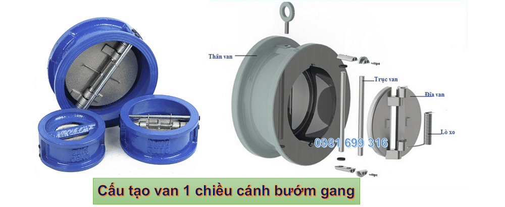 van 1 chiều cánh bướm gang 2