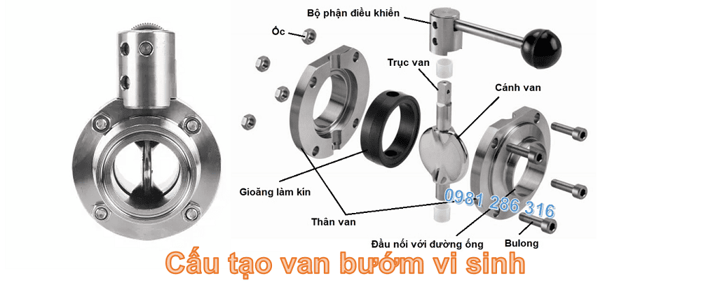 van bướm vi sinh nối hàn 2