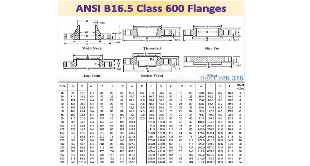 mặt bích ansi 8